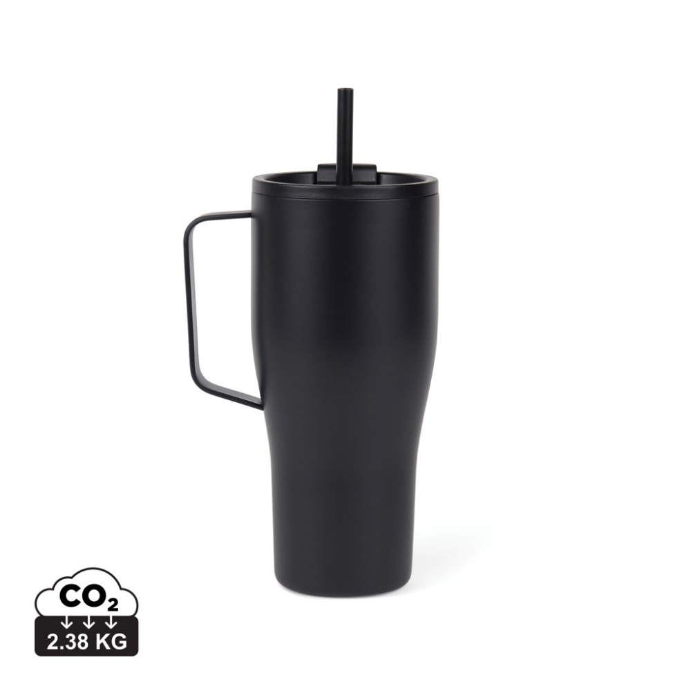 Logo trade promotional giveaway photo of: VINGA Eos voyager RCS recycled SS 800ml thermos cup