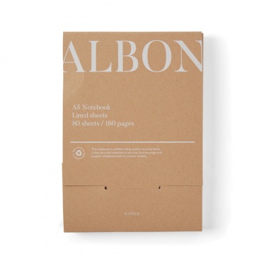 Logo trade promotional products picture of: VINGA Albon GRS recycled felt notebook