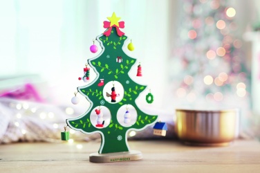 Logotrade promotional giveaway image of: Wooden xmas tree decoration