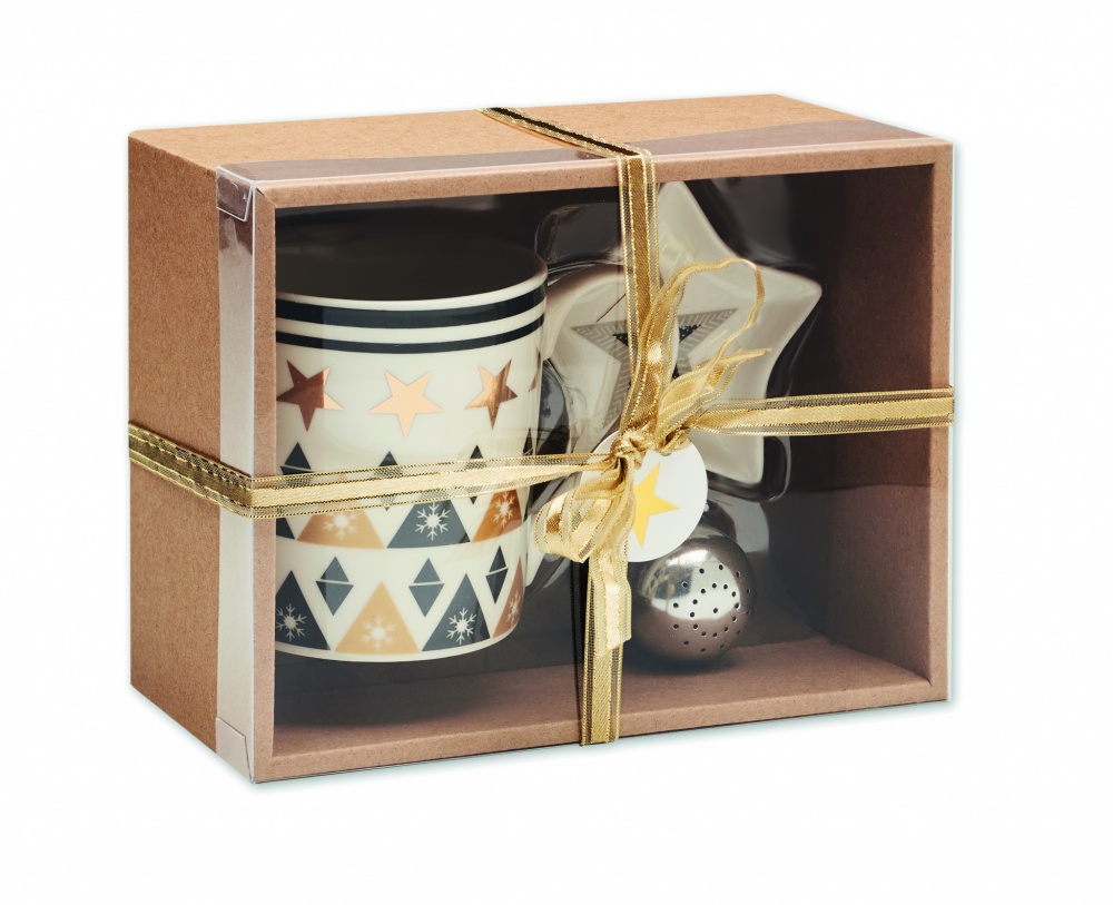 Logotrade promotional giveaway image of: Mug mini plate filter in box