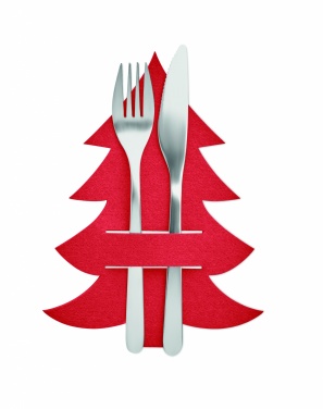Logotrade promotional gift picture of: RPET felt cutlery holder set