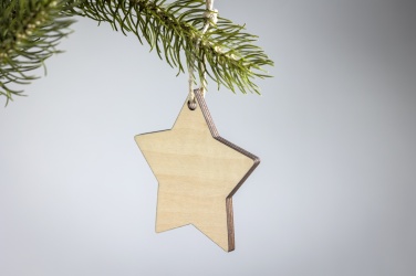Logo trade promotional giveaways picture of: Christmas ornament star