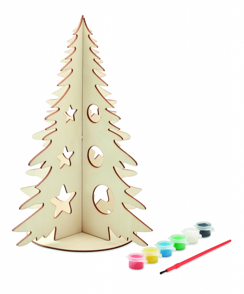 Logo trade promotional gifts picture of: DIY wooden Christmas tree