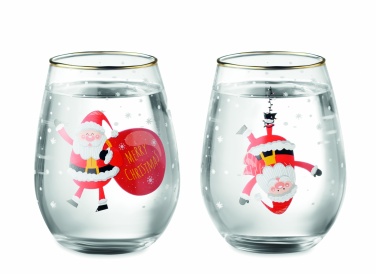Logo trade advertising products picture of: Set of 2 Christmas glasses