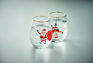 Logo trade advertising product photo of: Set of 2 Christmas glasses