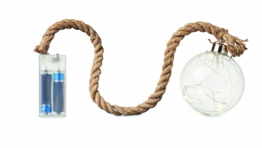 Logo trade advertising products image of: Glass bauble LED light