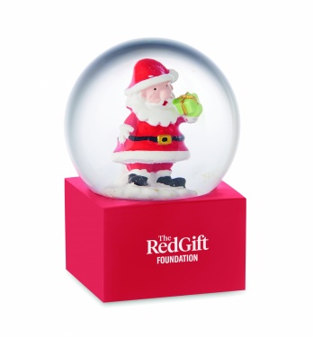 Logo trade business gift photo of: Small snow ball glass ornament