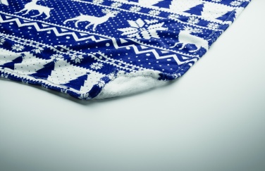 Logo trade corporate gifts image of: RPET fleece blanket 190 gr/m²