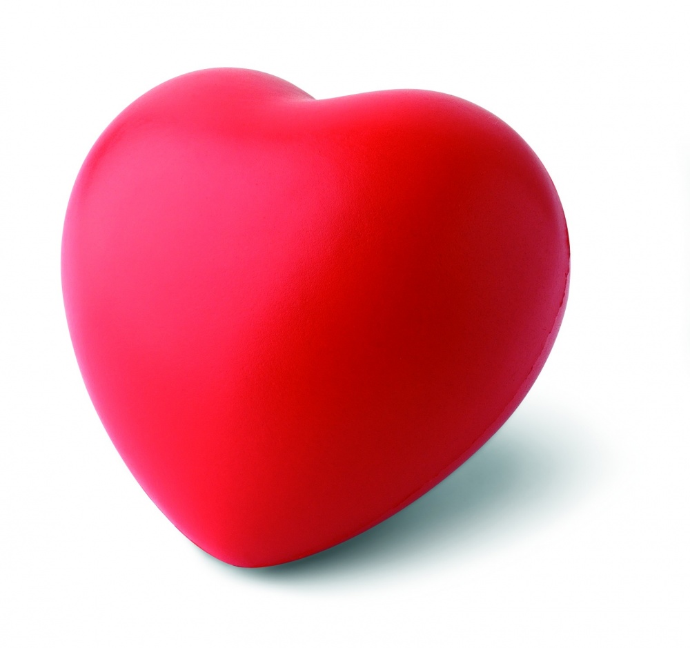 Logo trade promotional giveaways picture of: Anti-stress heart PU material