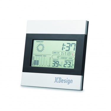 Logo trade promotional giveaways picture of: Weather station and clock