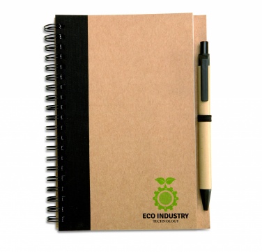 Logotrade promotional giveaway picture of: B6 recycled notebook with pen