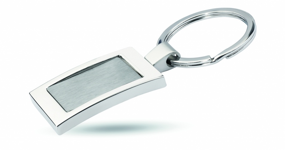 Logo trade promotional merchandise image of: Metal key ring Turku