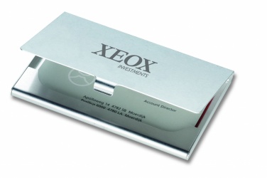 Logo trade promotional giveaways image of: Aluminium business card holder