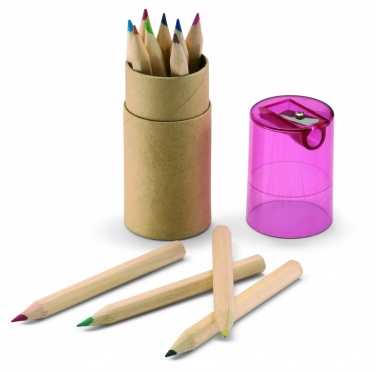 Logo trade promotional products image of: 12 coloured pencils