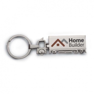 Logo trade promotional giveaways picture of: Truck metal key ring Oulu