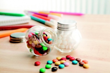 Logo trade corporate gifts picture of: Chocolates in glass holder