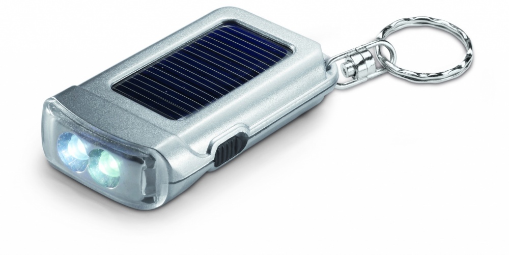Logotrade promotional merchandise photo of: Solar powered torch key ring Vaasa