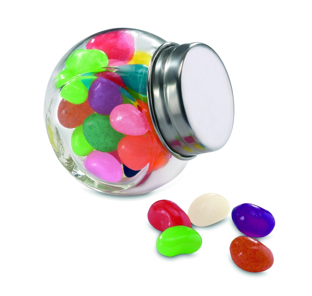 Logo trade advertising product photo of: Glass jar with jelly beans