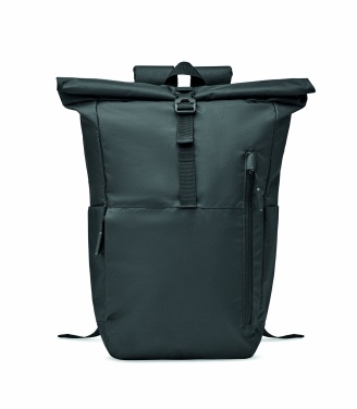 Logo trade promotional items image of: 300D RPET rolltop backpack