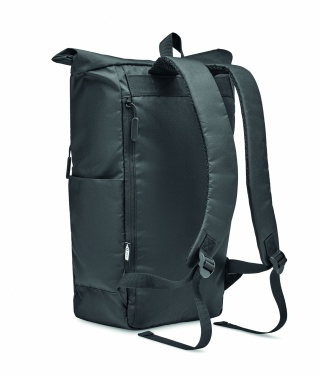 Logo trade corporate gift photo of: 300D RPET rolltop backpack