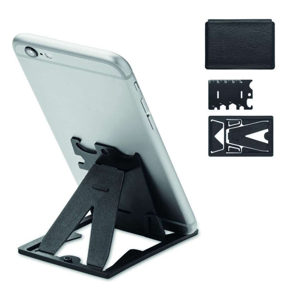 Logo trade promotional items picture of: Multi-tool pocket phone stand