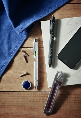 Logotrade promotional items photo of: Spirit level pen with ruler