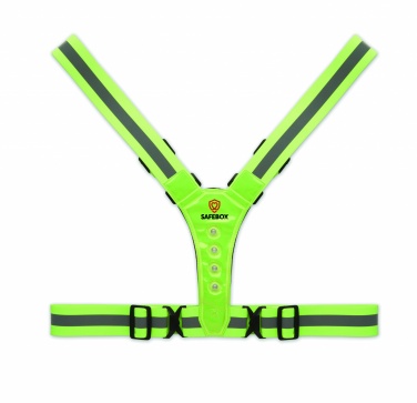 Logo trade corporate gifts image of: Reflective body belt with LED