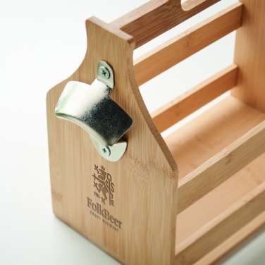 Logotrade promotional giveaways photo of: 6 beer crate in bamboo
