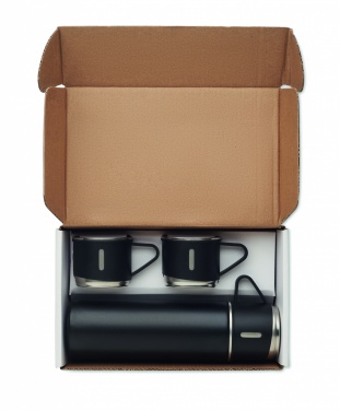 Logo trade advertising products image of: Double wall bottle and cup set