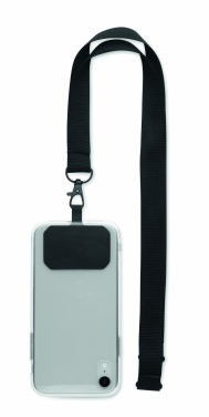 Logo trade corporate gifts image of: Phone holder lanyard