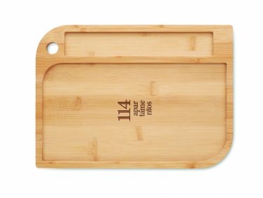 Logo trade promotional giveaways picture of: Meal plate in bamboo