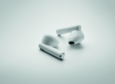 Logo trade promotional gifts image of: TWS earbuds with charging base