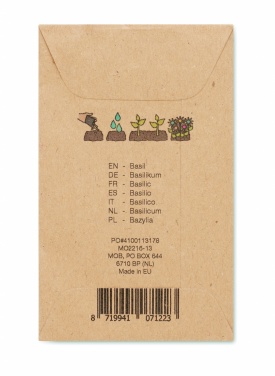 Logotrade promotional giveaway picture of: Basil seeds in craft envelope