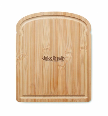 Logo trade promotional giveaways image of: Bamboo bread cutting board