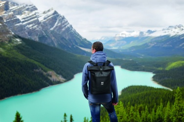 Logo trade promotional gifts image of: Laptop PU Rolltop backpack