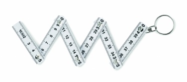 Logo trade promotional giveaways picture of: Carpenters ruler key ring 50cm Kotka
