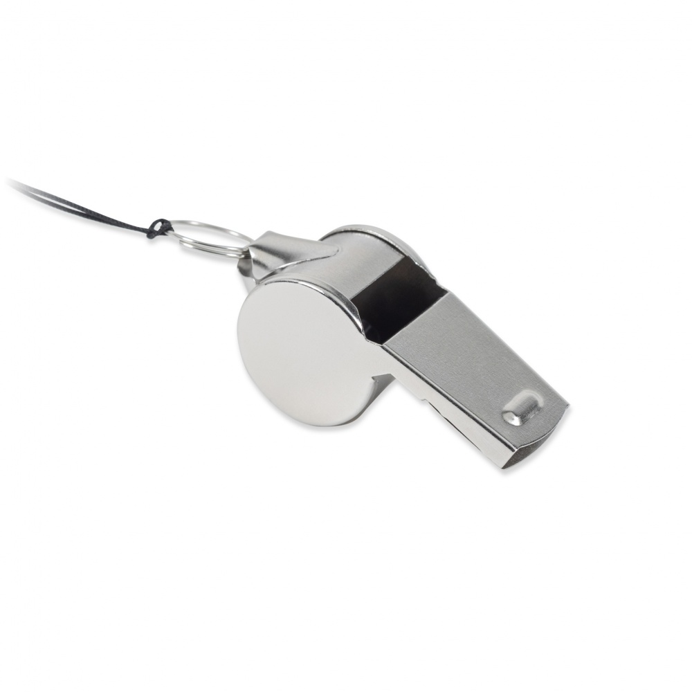 Logo trade corporate gift photo of: Metal whistle