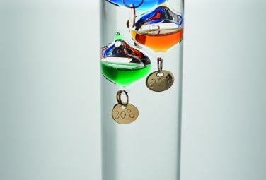 Logo trade promotional merchandise photo of: Galileo thermometer glass 28cm