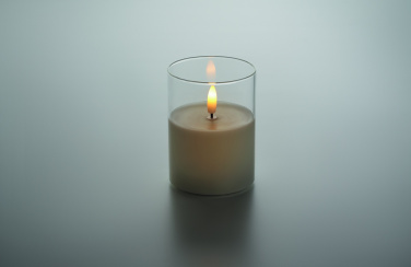 Logo trade promotional products picture of: LED wax candle in glass holder