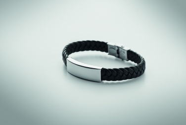 Logotrade promotional item picture of: Braided faux leather bracelet