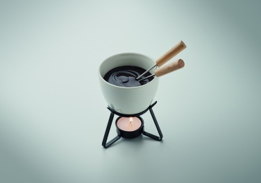 Logo trade promotional merchandise photo of: Ceramic fondue set 240 ml