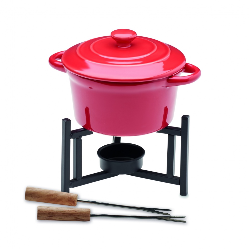Logotrade promotional product picture of: Ceramic fondue set 300 ml
