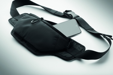 Logo trade corporate gifts image of: Hiking waist bag in 420D nylon