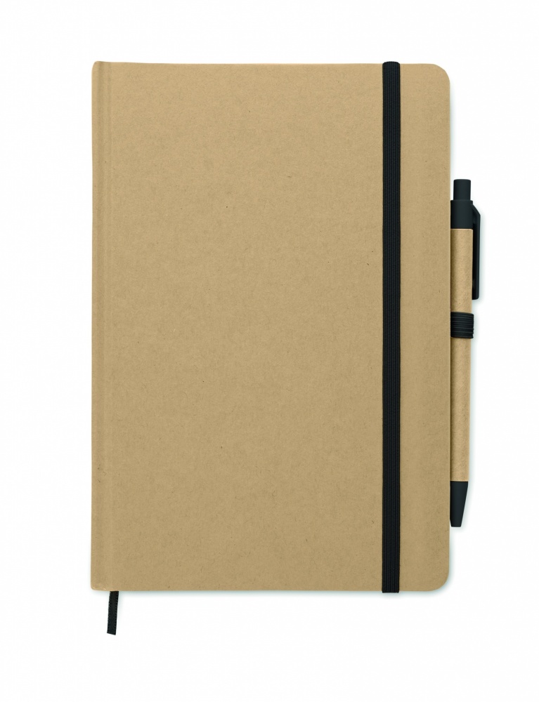 Logo trade promotional products picture of: A5 notebook in recycled carton