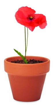 Logo trade corporate gift photo of: Terracotta pot 'poppy'