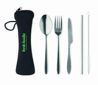 Logo trade corporate gifts picture of: Cutlery set stainless steel