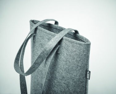 Logo trade promotional gifts image of: RPET felt shopping bag