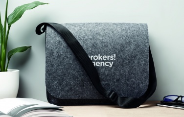 Logo trade promotional giveaways image of: RPET felt laptop bag