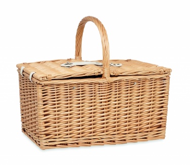 Logotrade advertising product image of: Wicker picnic basket 4 people