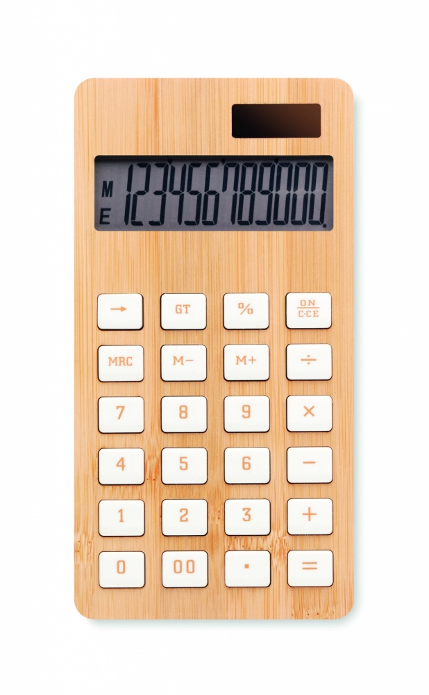Logotrade promotional merchandise picture of: 12 digit bamboo calculator